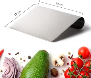 Gemüteschep 12x14 cm roestvrij staal multifunctioneel