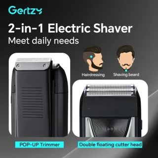 Gertzy 2in1 Full Body Scheerapparaat & Trimmer Zwart