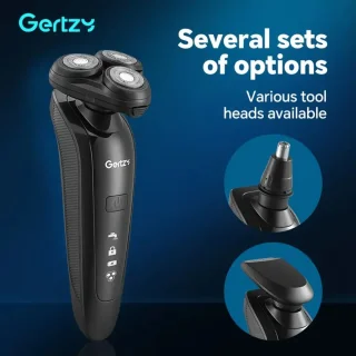 Gertzy 3in1 4D Scheerapparaat USB Oplaadbaar Zwart