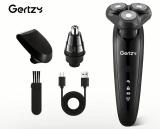 Gertzy 3in1 4D Scheerapparaat USB Oplaadbaar Zwart