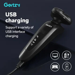 Gertzy 3in1 4D Scheerapparaat USB Oplaadbaar Zwart