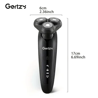Gertzy 3in1 4D Scheerapparaat USB Oplaadbaar Zwart
