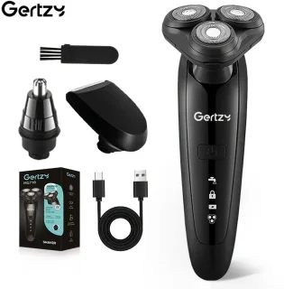Gertzy 3in1 4D Scheerapparaat USB Oplaadbaar Zwart