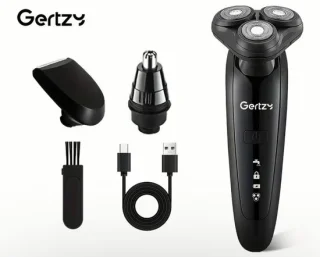 Gertzy 3in1 4D Scheerapparaat USB Oplaadbaar Zwart