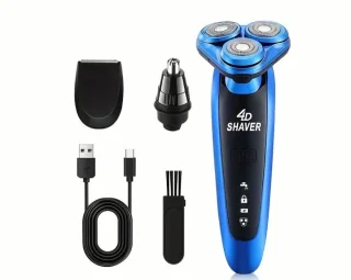 Gertzy 3in1 USB Scheerapparaat Blauw