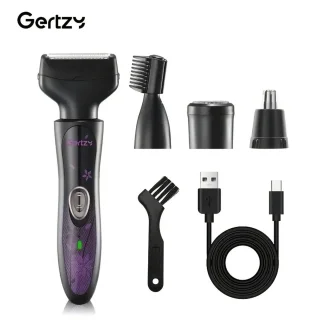 Gertzy 4-in-1 Dames Scheerapparaat Paars/Zwart
