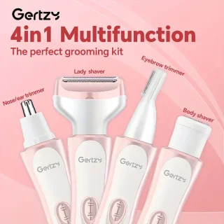 Gertzy 4-in-1 Scheerapparaat Dames Wit/Roze