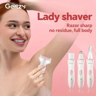 Gertzy 4-in-1 Scheerapparaat Dames Wit/Roze