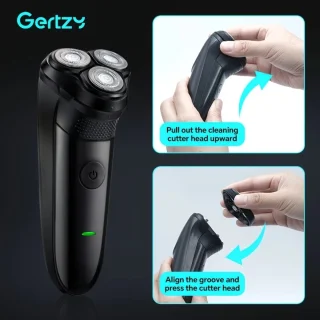 Gertzy Scheerapparaat Usb Oplaadbaar Zwart Unisex