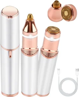 Gezichtsepilator wit oplaadbaar USB-C voor dames