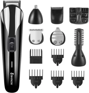 Heren baard- en haartrimmer set 6-in-1