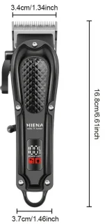 HIENA Clipper Tondeuse - Zwart