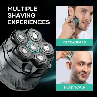 Hoofdscheerapparaat 6D Magnetisch USB Oplaadbaar 6 Koppen