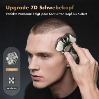 iWarmbase 7D Elektrisch Scheerapparaat voor Heren