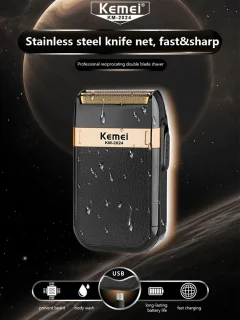 Kemei 2024 Zakformaat Scheerapparaat voor Mannen en Vrouwen