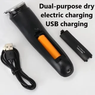 Kemei 3in1 Scheerapparaat Set USB Oplaadbaar Zilver/Zwart