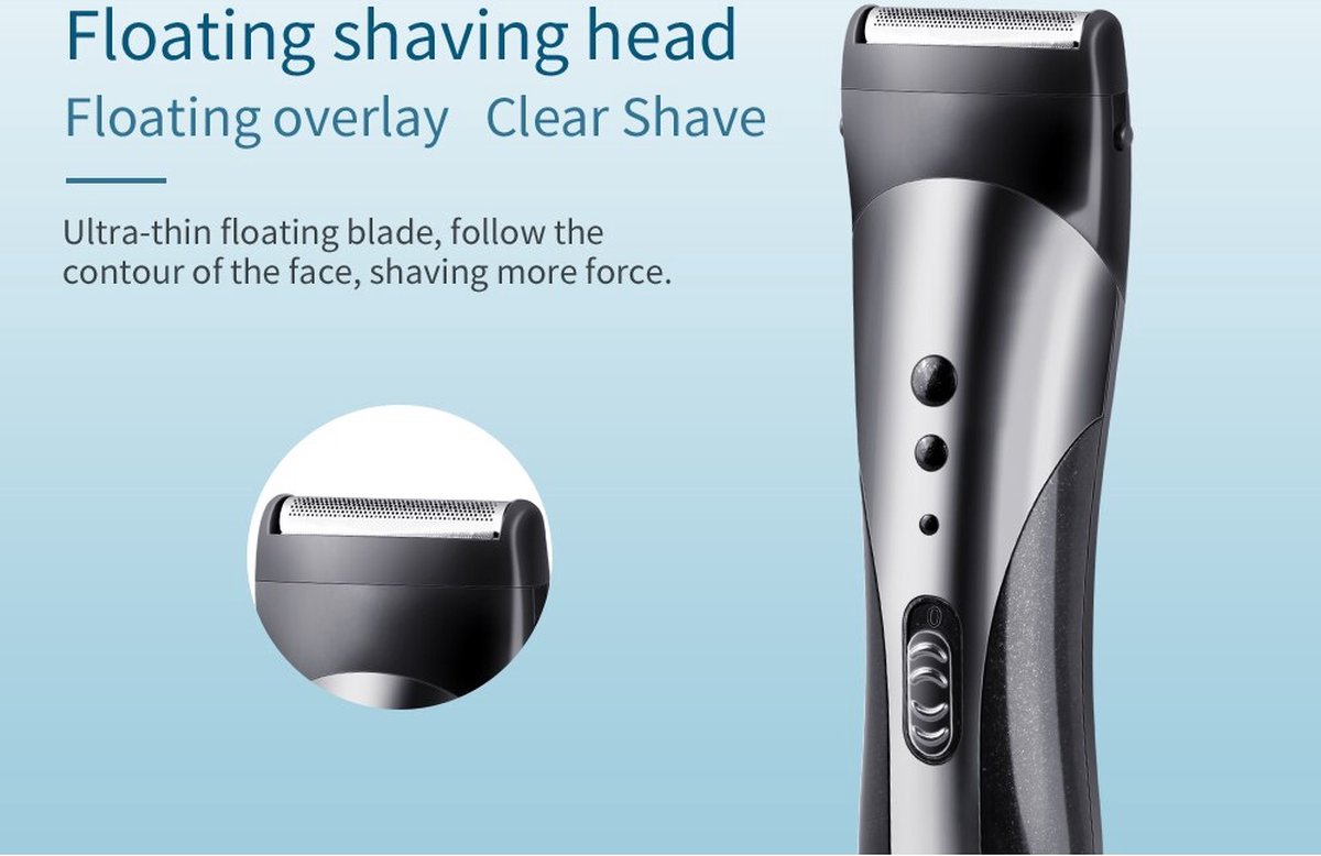 Kemei 3in1 USB Oplaadbare Trimmer Set Zilver/Zwart