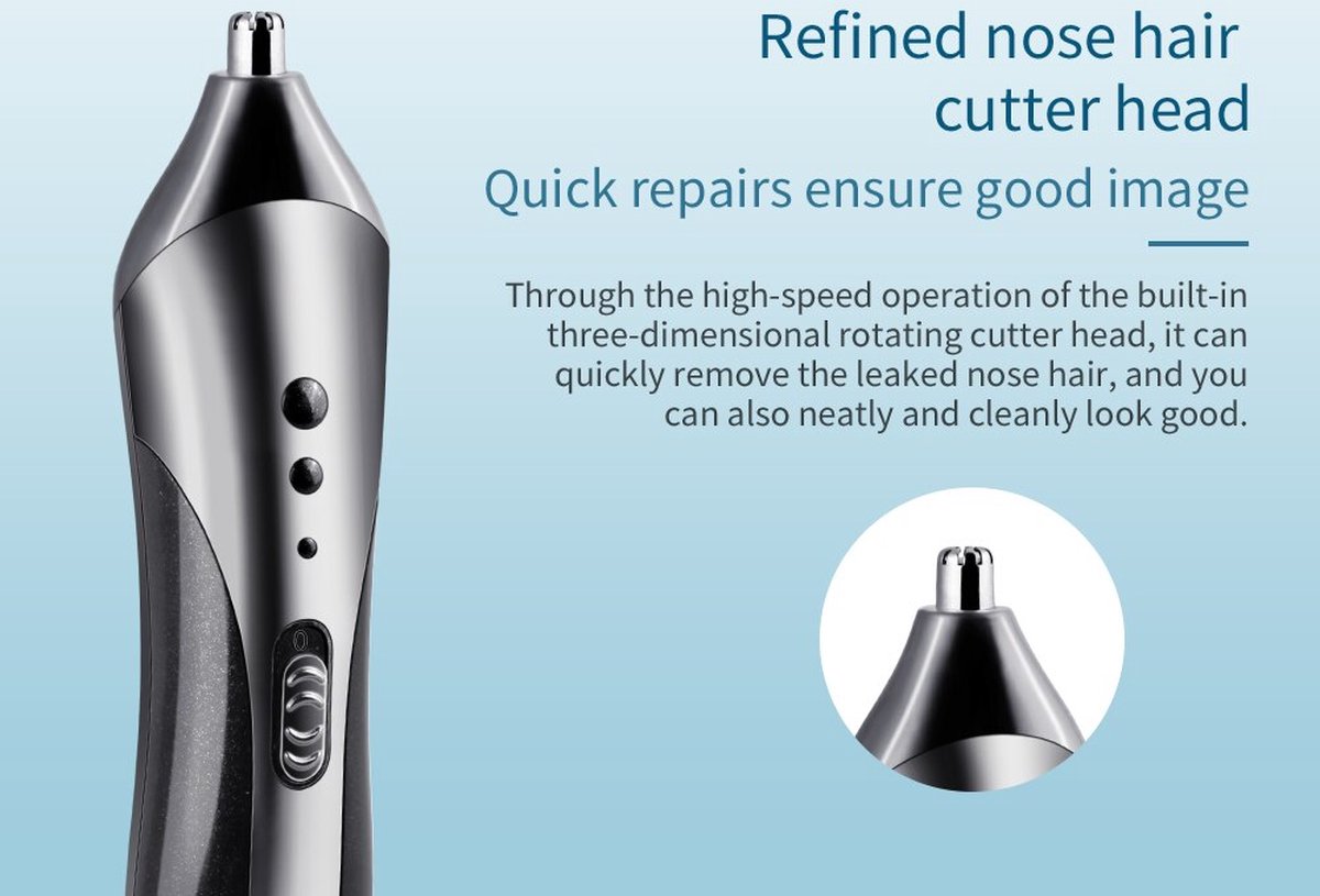 Kemei 3in1 USB Oplaadbare Trimmer Set Zilver/Zwart