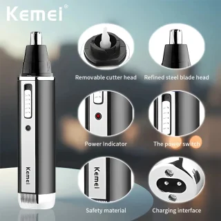 Kemei 4in1 Oplaadbaar Scheerapparaat Set