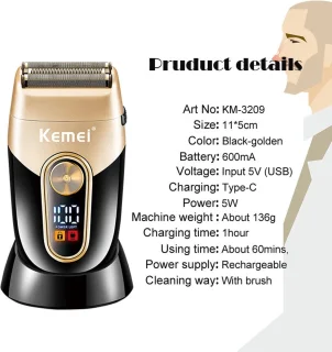 Kemei KM-3209 Elektrisch Baard- en Haartrimmer