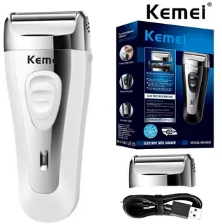 Kemei Oplaadbaar Scheerapparaat Unisex Wit