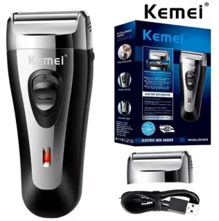 Kemei Oplaadbaar Scheerapparaat Unisex Zwart
