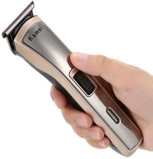 Kemei Usb-Oplaadbare Tondeuse Rose Goud + Chrome