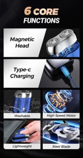 Krachtige 2-Blade Scheerapparaat - Usb Oplaadbare 2-Kop Body Shaver + Precisie/Baardtrimmer - Lichtgewicht en Comfortabel - Perfecte Lichaamshaar Verzorging voor Dames en Heren en de Beste Reiseditie - Kleur: Groen