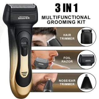 Krachtige 3in1 Oplaadbare Trimmer Set Goud