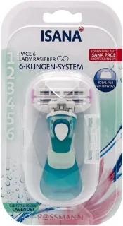 Lady shaver met 6-bladen systeem en swingkop