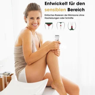 Ladyshave 3-in-1 voor Vrouwen inclusief Reistas en Trimmer