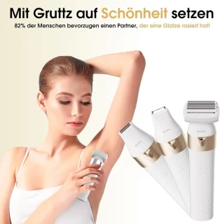 Ladyshave 3-in-1 voor Vrouwen inclusief Reistas en Trimmer
