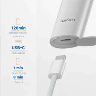 Laifen T1 Pro Scheerapparaat & Baardtrimmer - Zilver