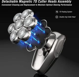 Lexium Skull Shaver Scheerapparaat en Tondeuse voor Mannen