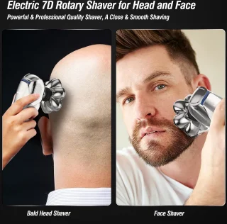 Lexium Skull Shaver Scheerapparaat en Tondeuse voor Mannen
