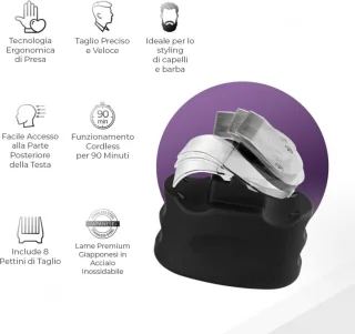 Lexium Skull Shaver Scheerapparaat en Tondeuse voor Mannen