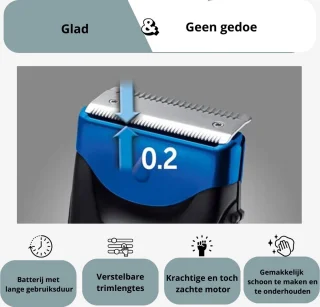 LifeStages Bodygroomer Mannen - Tondeuse Lichaamshaar Zwart