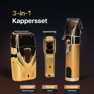 LIVRIX Haar Trimmer 3-in-1 Goud