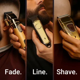 LIVRIX Haar Trimmer 3-in-1 Goud
