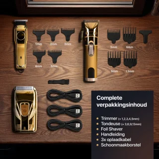 LIVRIX Haar Trimmer 3-in-1 Goud