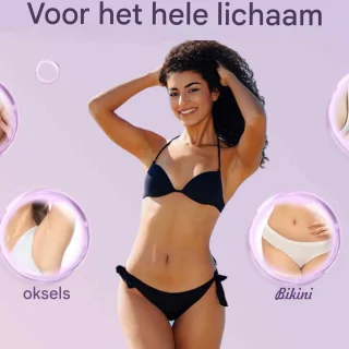 longziming 2-in-1 Elektrische Vrouwenraser Paars