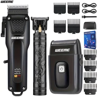 Merknaam 3-delige haar- en baardtrimmerset