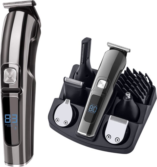 MHZ-TRADING Bodygroomer en Baardtrimmer Zwart RVS
