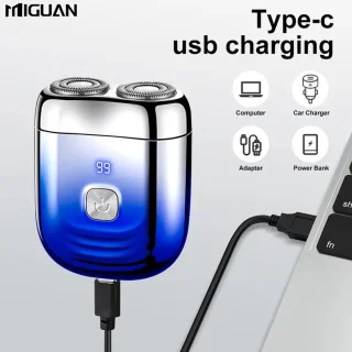 Miguan 2-Blade Scheerapparaat - Bodyshaver & Precisietrimmer, Blauw