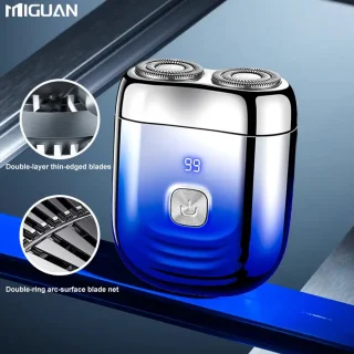 Miguan 2-Blade Scheerapparaat - Bodyshaver & Precisietrimmer, Blauw