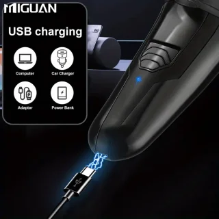 Miguan 3-koppen Scheerapparaat USB Oplaadbaar Zwart