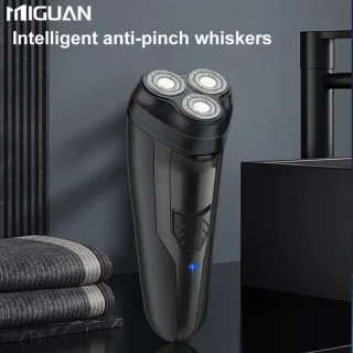 Miguan 3-koppen Scheerapparaat USB Oplaadbaar Zwart
