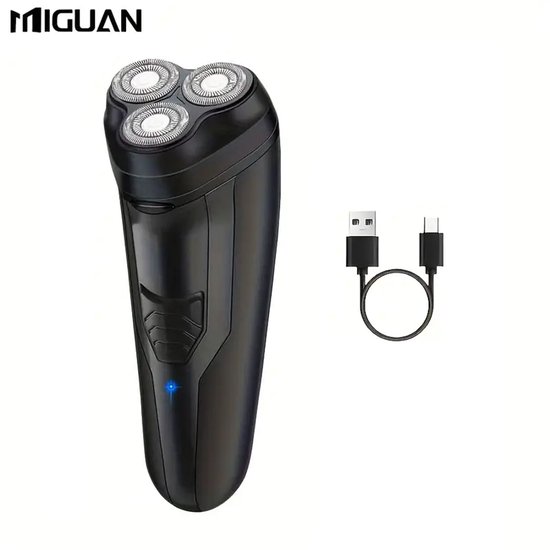 Miguan 3-koppen Scheerapparaat USB Oplaadbaar Zwart review