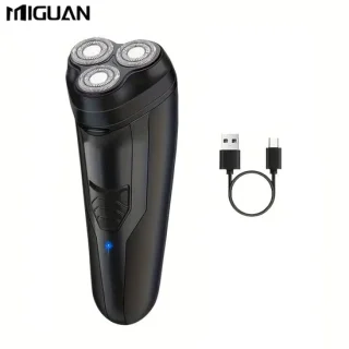Miguan 3-koppen Scheerapparaat USB Oplaadbaar Zwart
