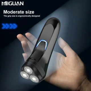 Miguan 3-kops Scheerapparaat USB Oplaadbaar Zwart